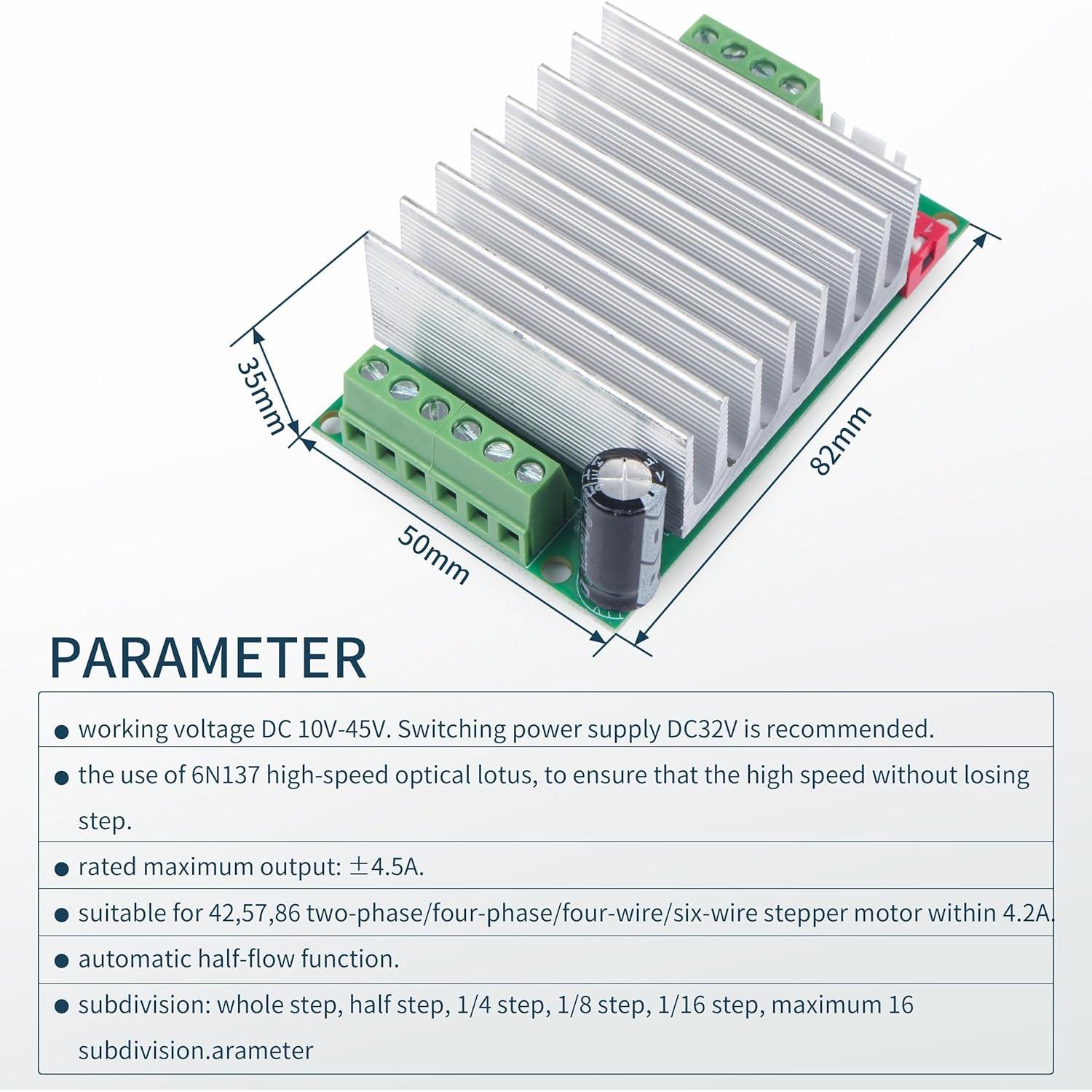 Kit Controlador CNC RATTMMOTOR Nema 23 1.8Nm 4.5A TB6600