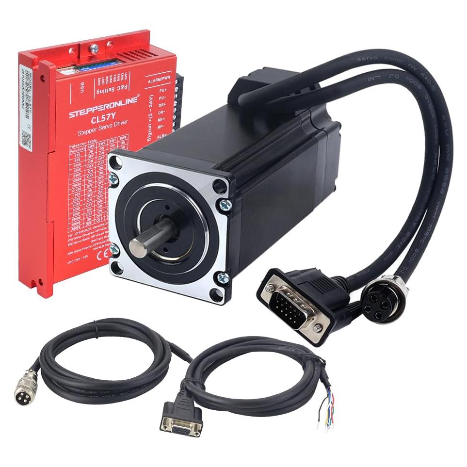 Kit CNC YS Series Motor Nema 23 3.00Nm 122mm Controlador CL57Y