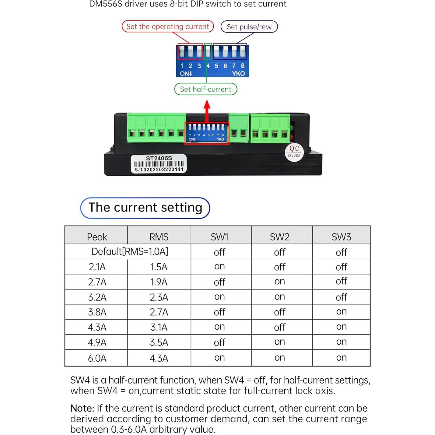 Controlador Digital de Motor Paso a Paso RATTMMOTOR DM556S 6A