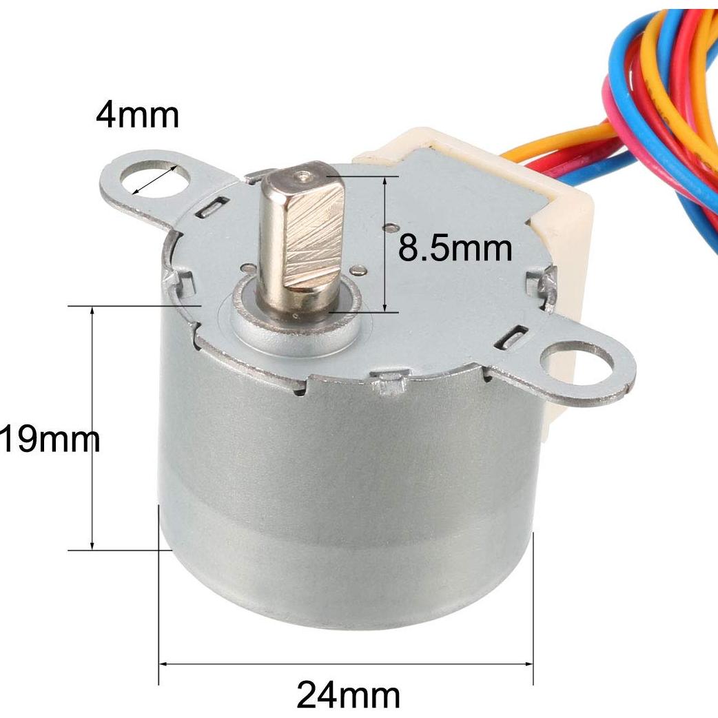 Motor Paso a Paso Reductor uxcell 24BYJ48 DC 12V 4 Fases