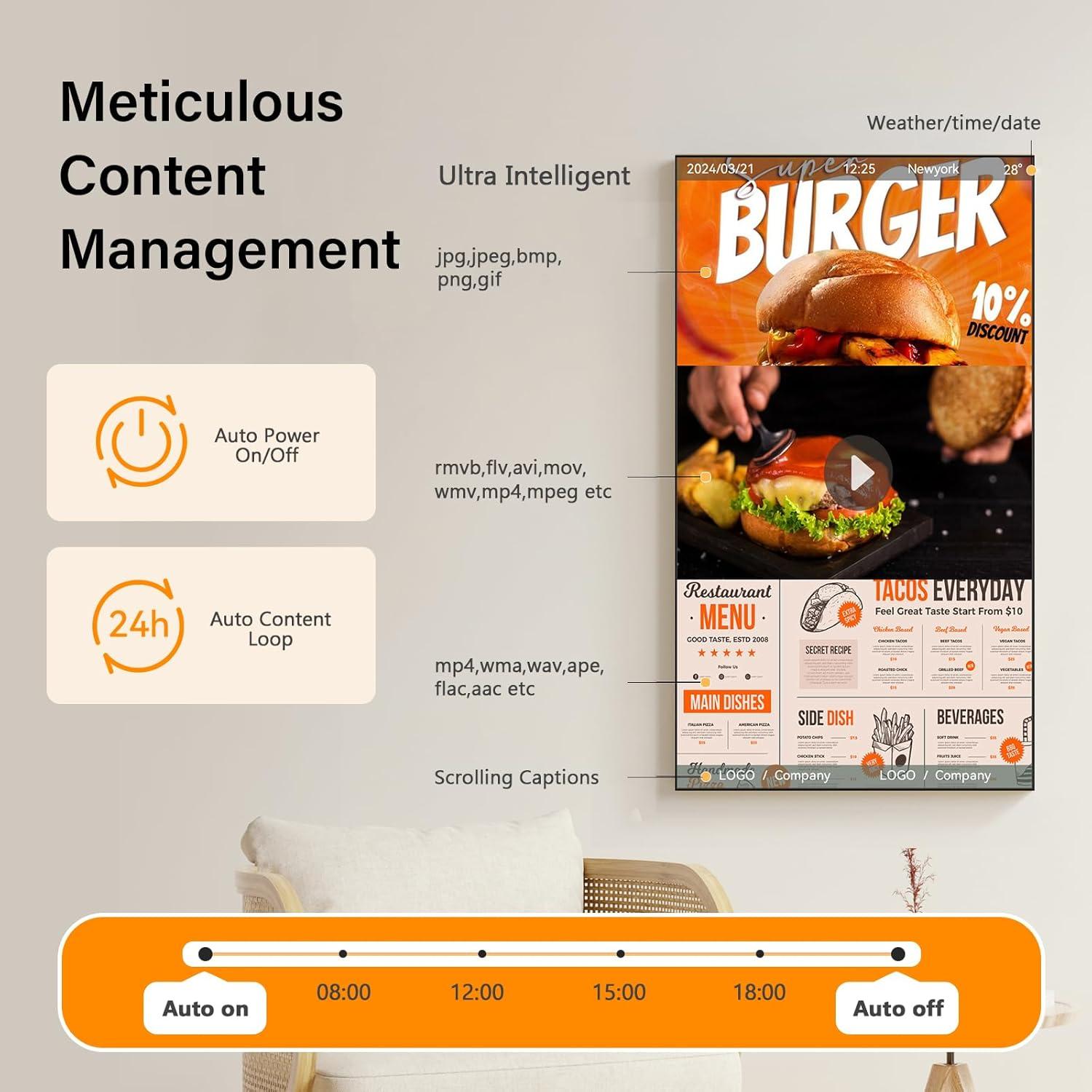 Kiosco Digital Canlarriz 32" LCD Publicidad 2GB RAM 32GB
