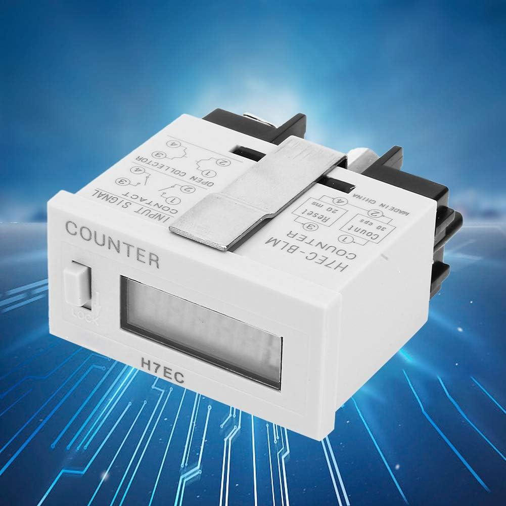 Contador Electrónico Digital Hilitand H7EC BLM LCD 6 Dígitos