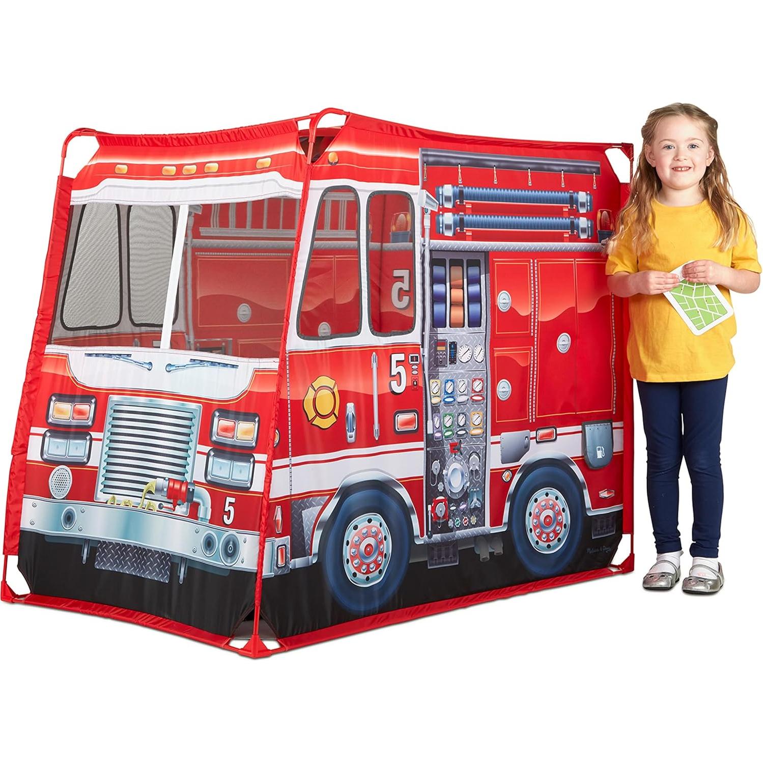 Carpa de Juego de Bomberos Melissa & Doug 1.22m para Niños