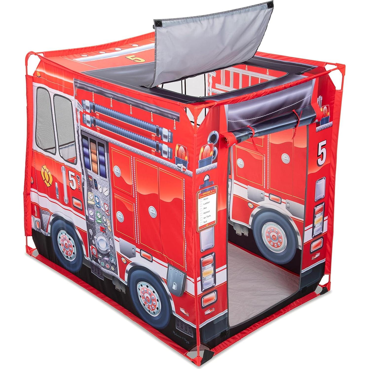 Carpa de Juego de Bomberos Melissa & Doug 1.22m para Niños