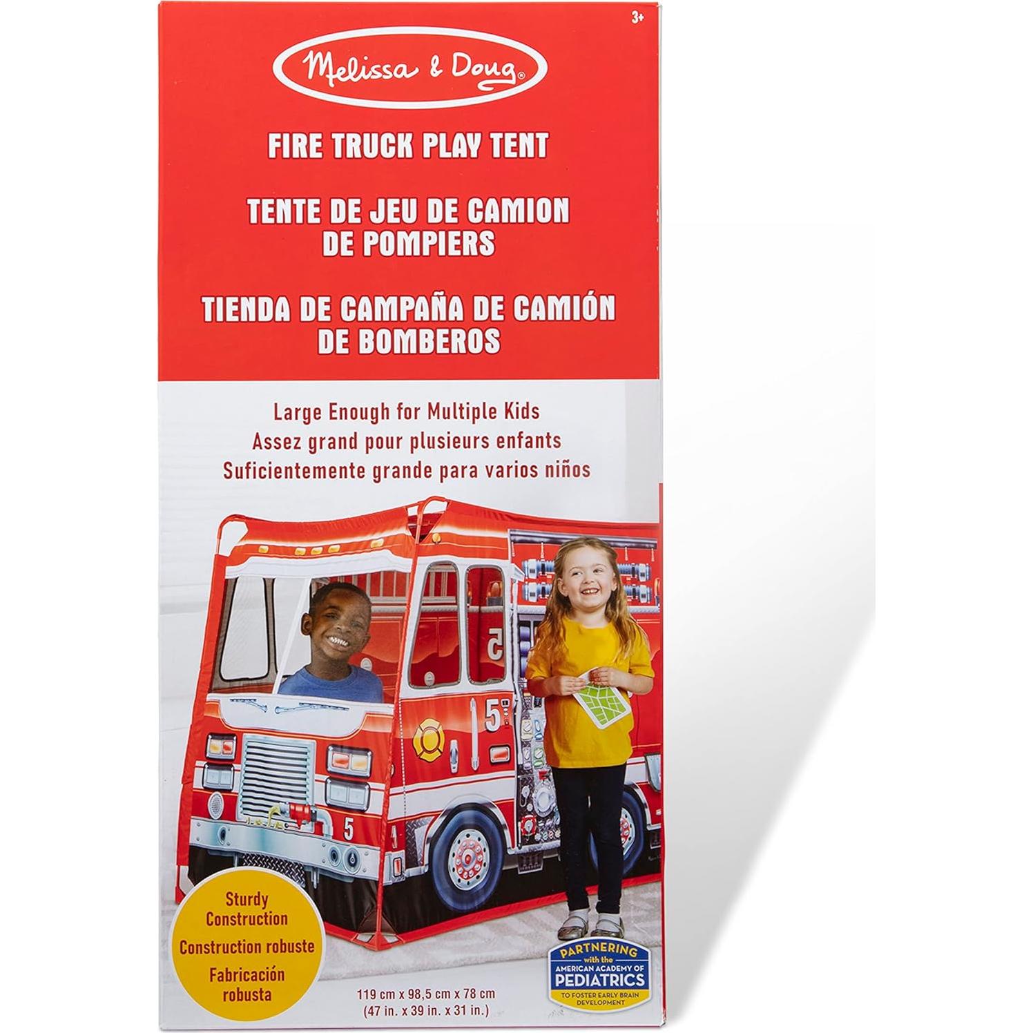 Carpa de Juego de Bomberos Melissa & Doug 1.22m para Niños
