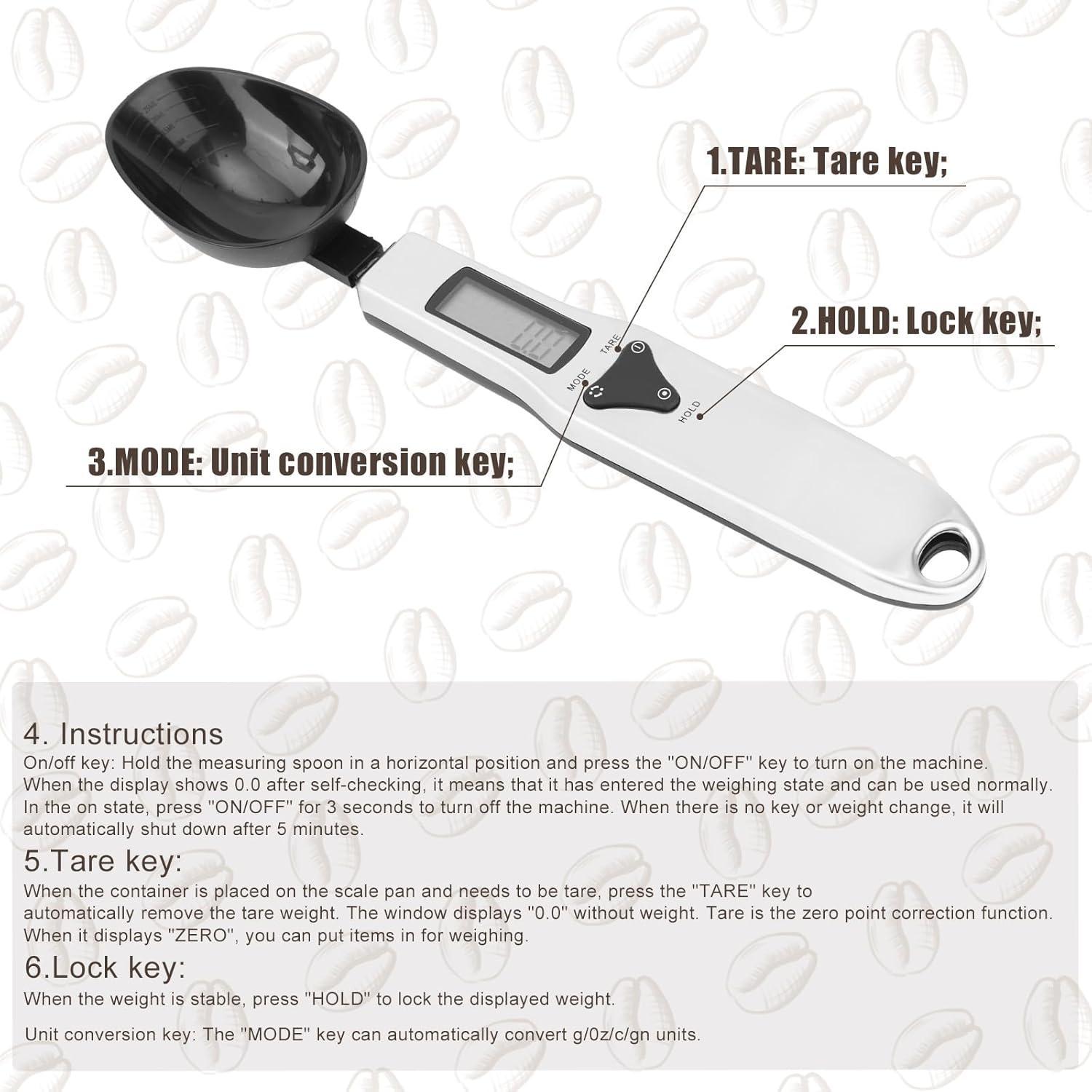 Cuchara de Medición Digital BTFO 0.1-500g Acero Inoxidable