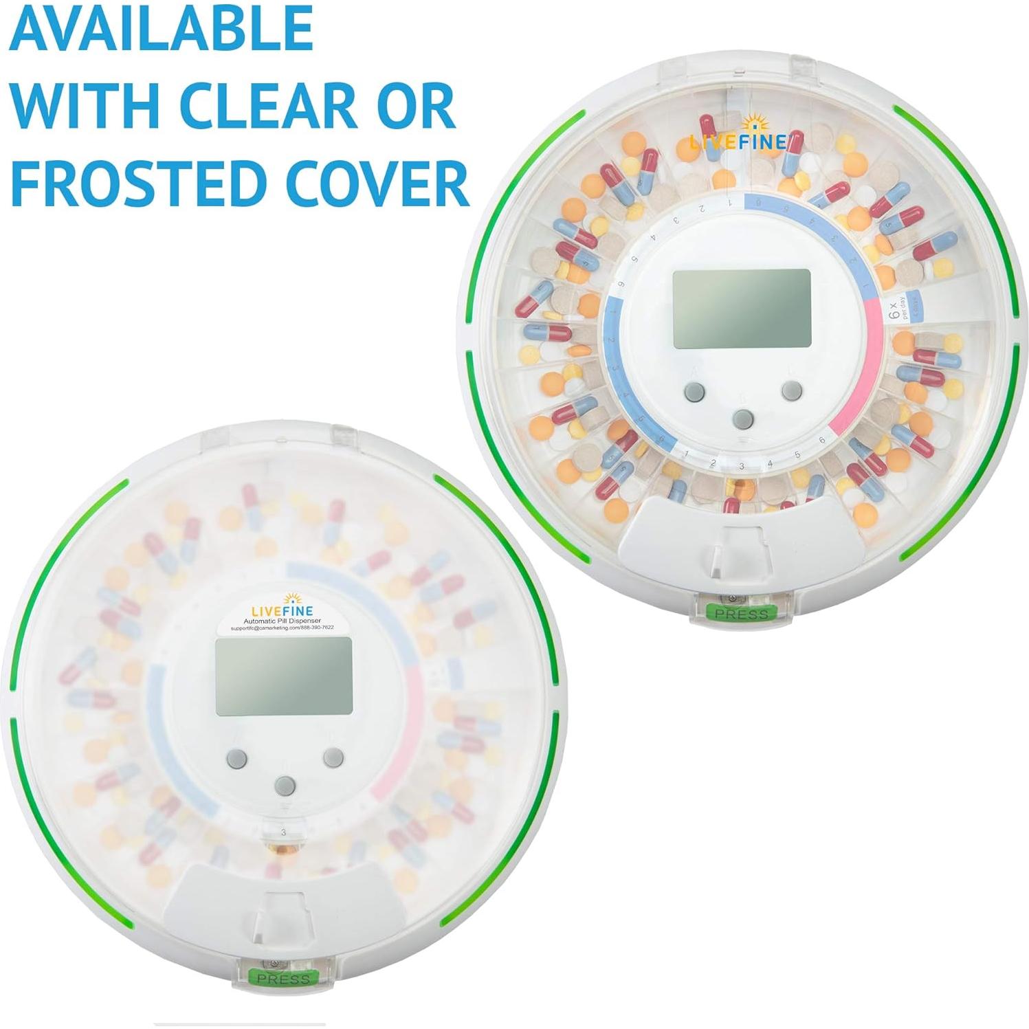 Dispensador Automático de Pastillas Live Fine con Alarma y LCD