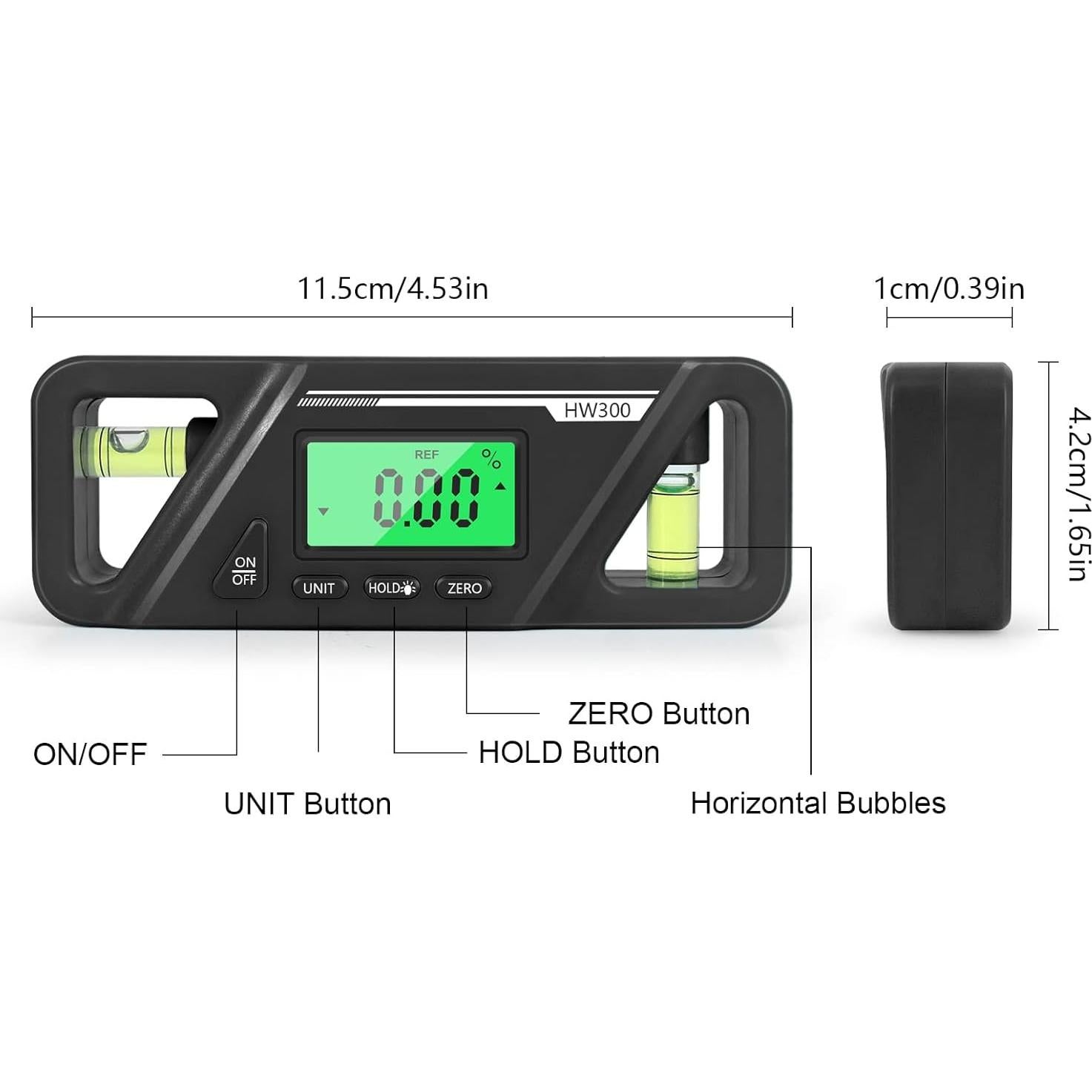 Nivel Digital Rehomy 360° con Pantalla LCD y Base Magnética