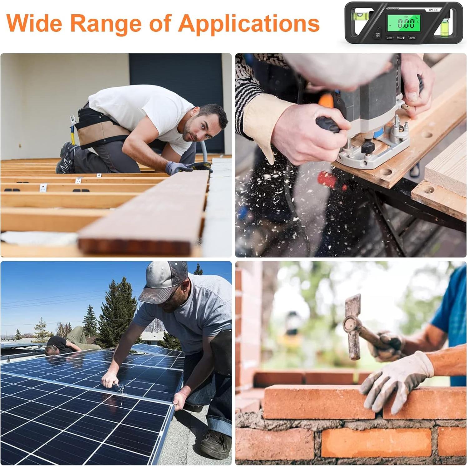 Nivel Digital Rehomy 360° con Pantalla LCD y Base Magnética