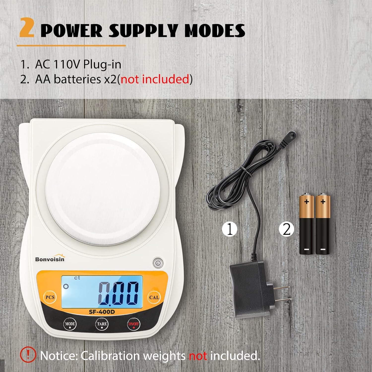 Báscula Digital Bonvoisin 600g x 0.01g Pantalla LCD