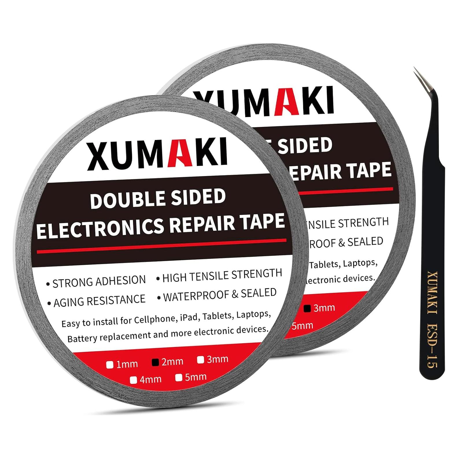 Cinta Adhesiva LCD XUMAKI 2mm y 3mm x 50m para Reparación