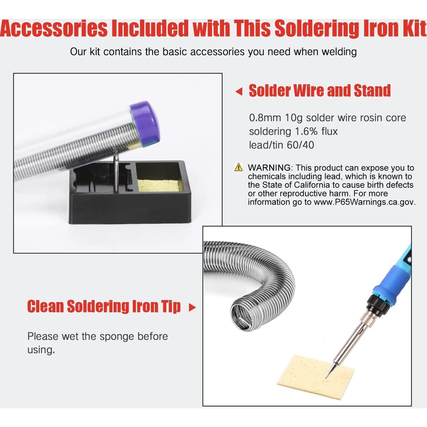 Kit de Soldador Digital LDK 80W con Pantalla LCD y Calentador Cerámico