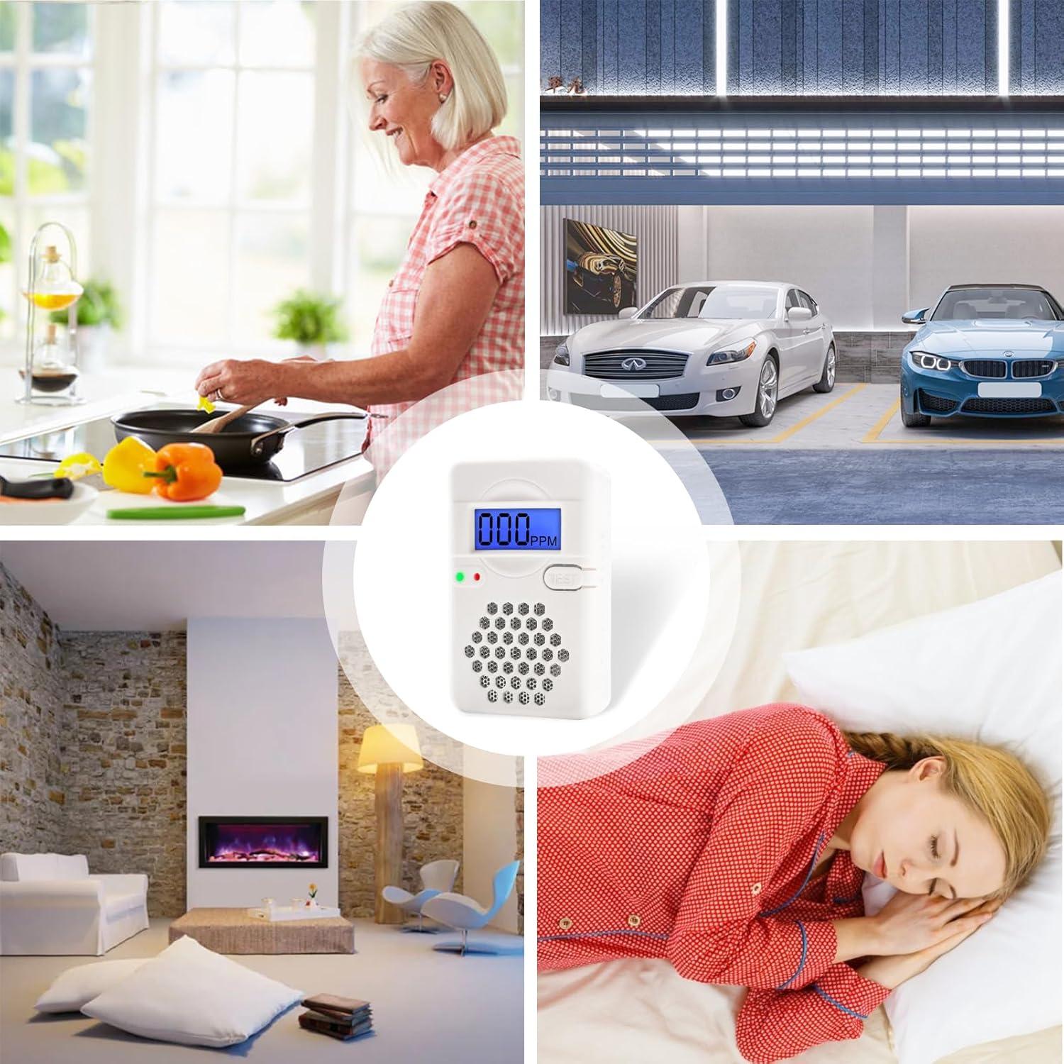 Detector de Monóxido de Carbono Mini 2 Paquetes CDR-817