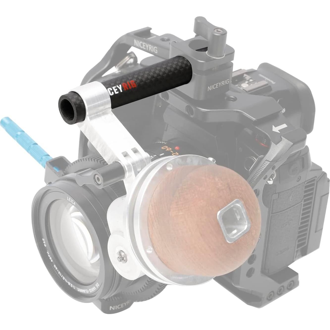 Varilla de Fibra de Carbono 15mm NICEYRIG 10.16 cm Paquete de 2