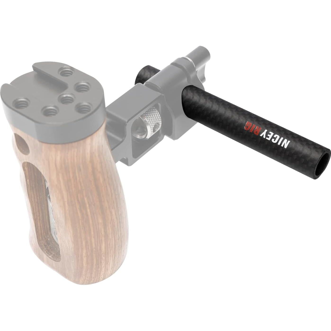 Varilla de Fibra de Carbono 15mm NICEYRIG 10.16 cm Paquete de 2