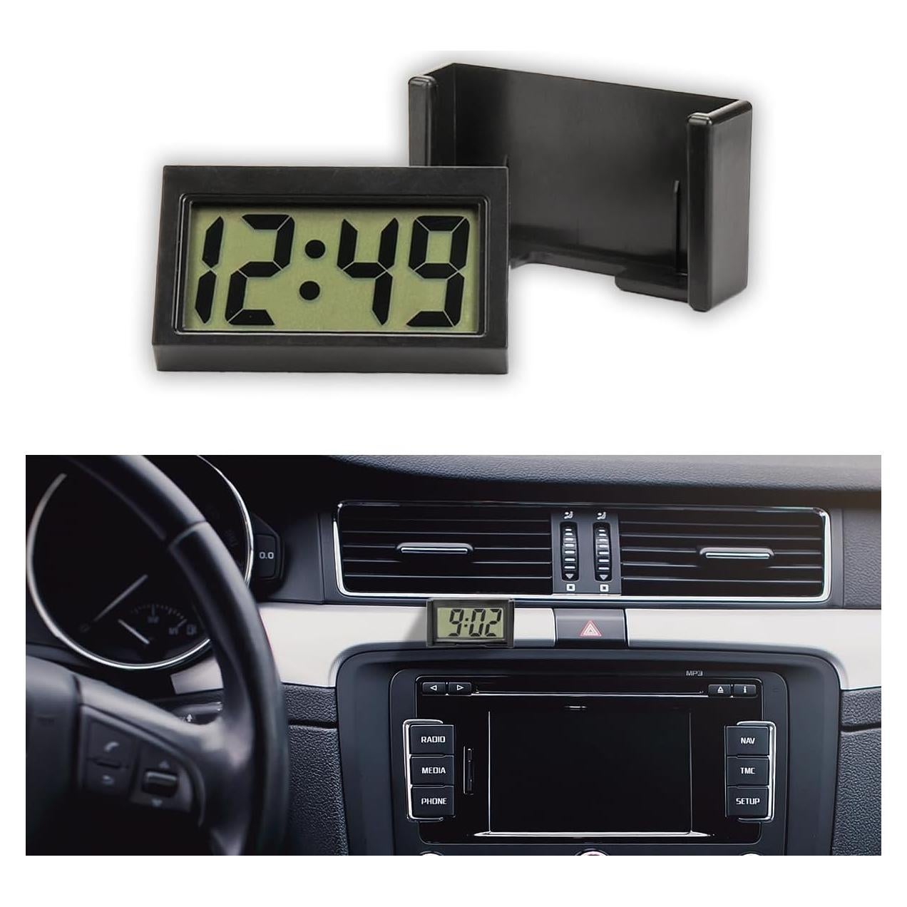 Reloj Electrónico Mini para Coche JOYCOURT Pantalla LCD
