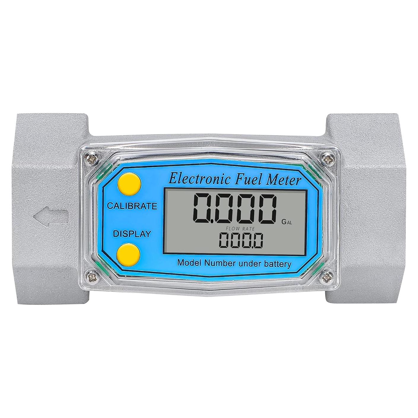 Medidor de Flujo Turbina CGOLDENWALL 1.5" Digital LCD 37.85-278.84 LPM