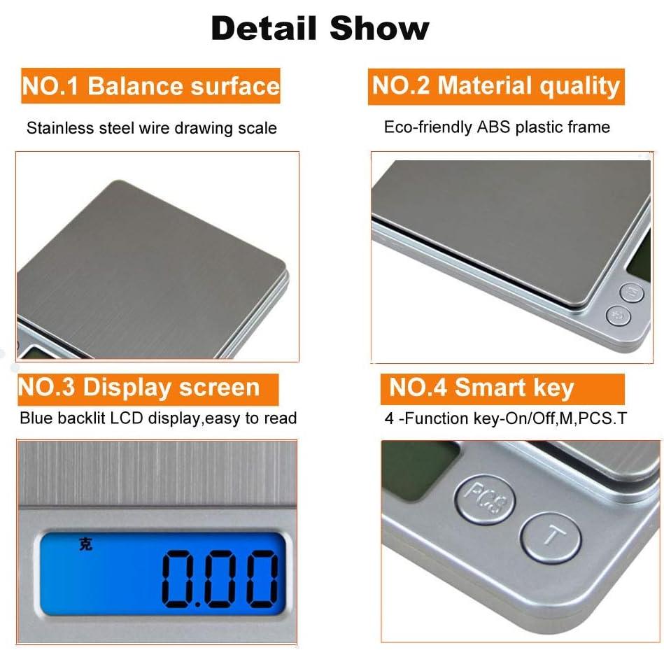 Báscula de Cocina Digital Sosee 500g Alta Precisión LCD