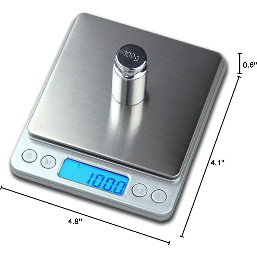 Báscula de Cocina Digital Sosee 500g Alta Precisión LCD