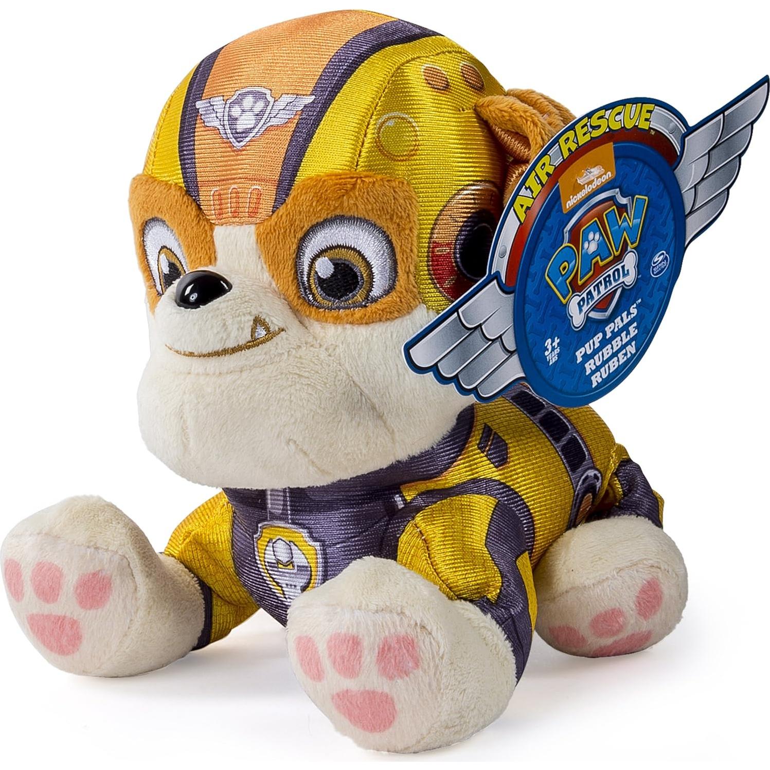 Paw Patrol Air Rescue, 8" Plush Pup Pals, Rubble