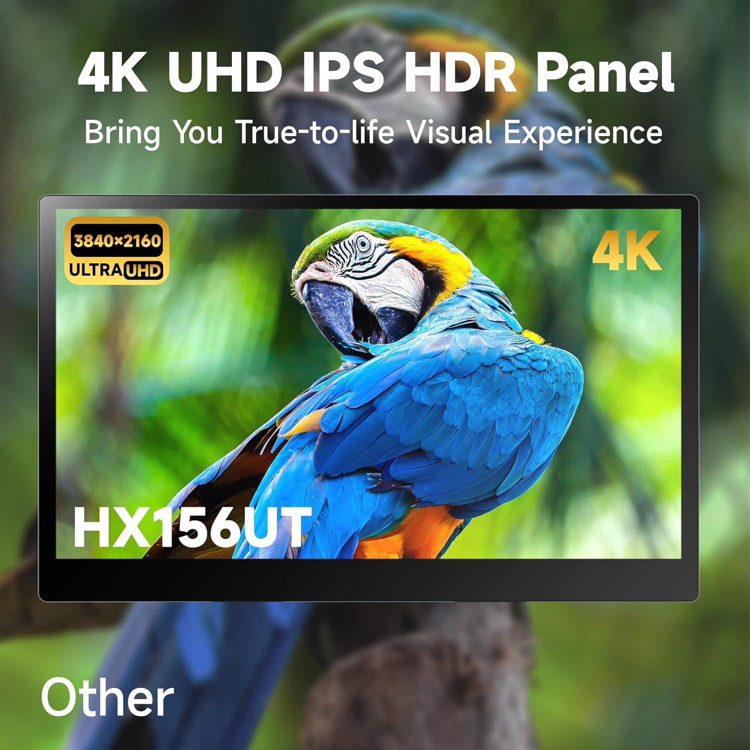 Monitor Portátil OLED TANXJIA 15.6" 4K Táctil 100% AdobeRGB