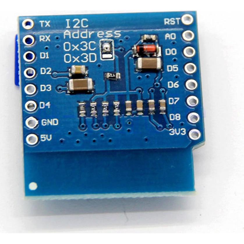 Mini OLED Shield HiLetgo 64x48 píxeles I2C 3.3V