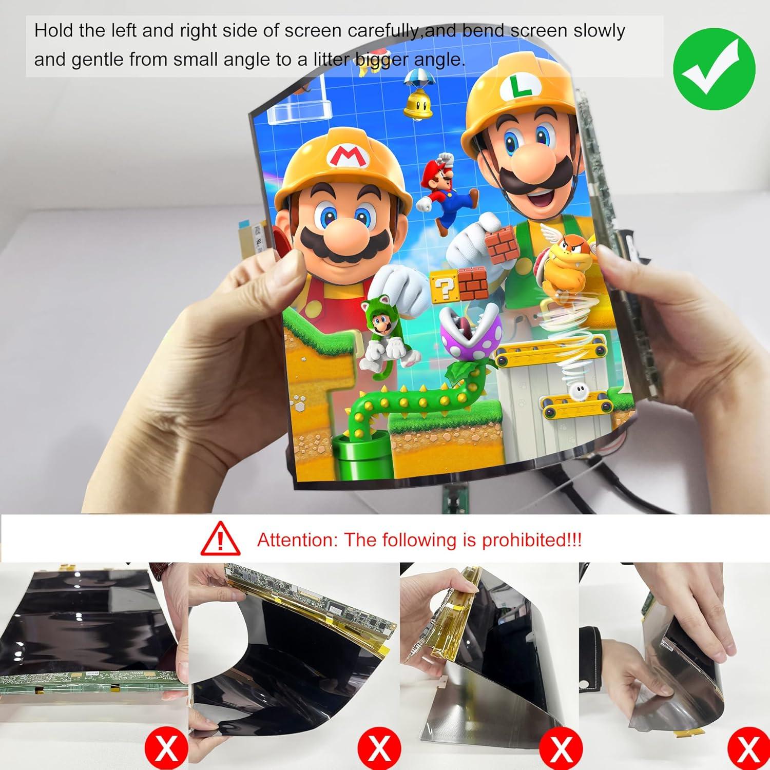 Pantalla Flexible OLED 13.3" Wisecoco 2K Táctil Capacitiva