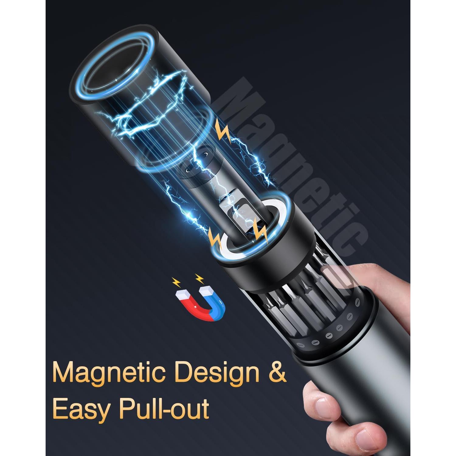 Juego de Destornilladores Eléctricos PENTASPI 62-en-1 con Pantalla OLED