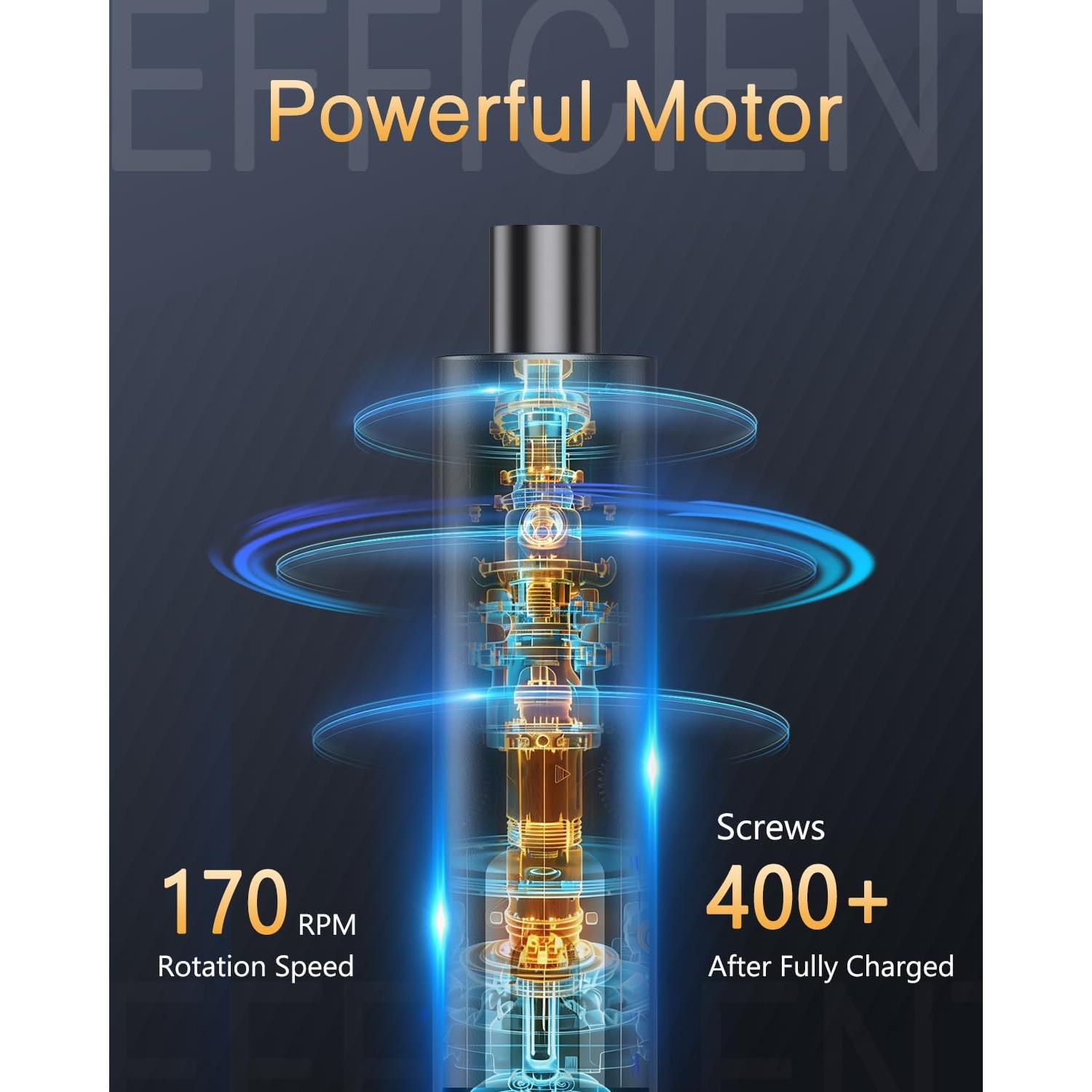 Juego de Destornilladores Eléctricos PENTASPI 62-en-1 con Pantalla OLED