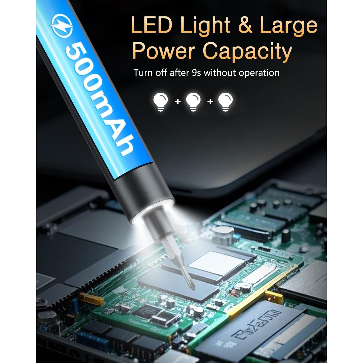 Juego de Destornilladores Eléctricos PENTASPI 62-en-1 con Pantalla OLED