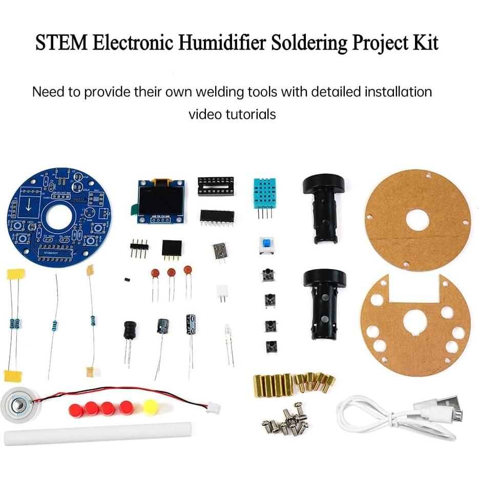 Kit de Soldadura Humidificador DIY TKXEC con Pantalla OLED
