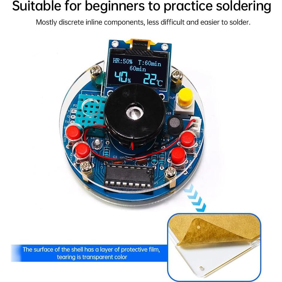 Kit de Soldadura Humidificador DIY TKXEC con Pantalla OLED