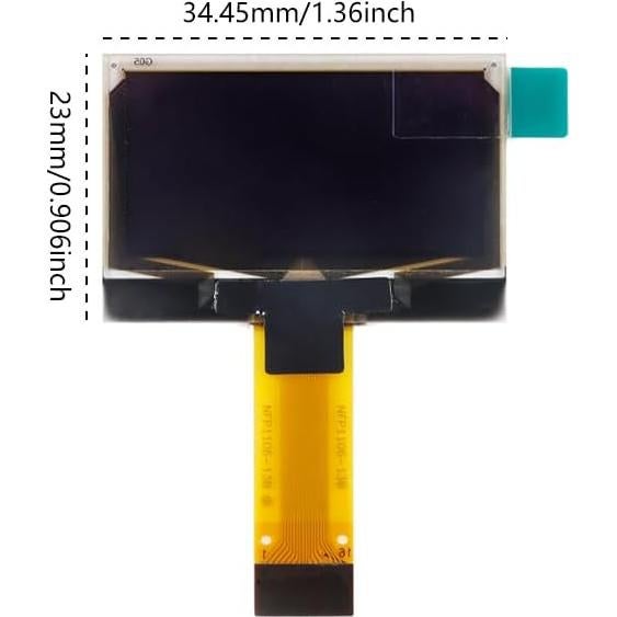 Pantalla OLED 1.3" JESSINIE 128x64 I2C SPI para Proyectos DIY