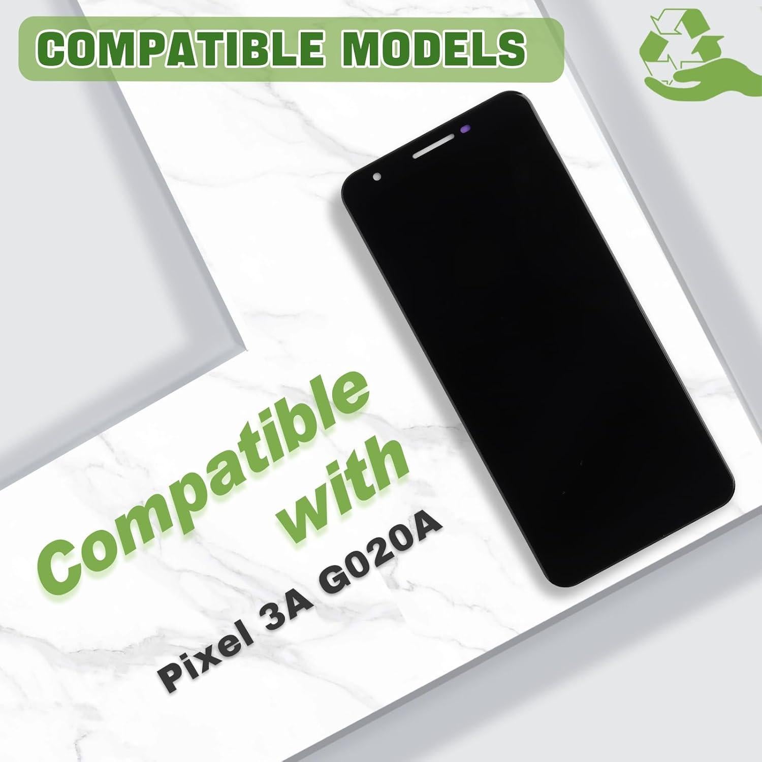 Reemplazo Pantalla LCD TFT Google Pixel 3A G020A G020E Negro