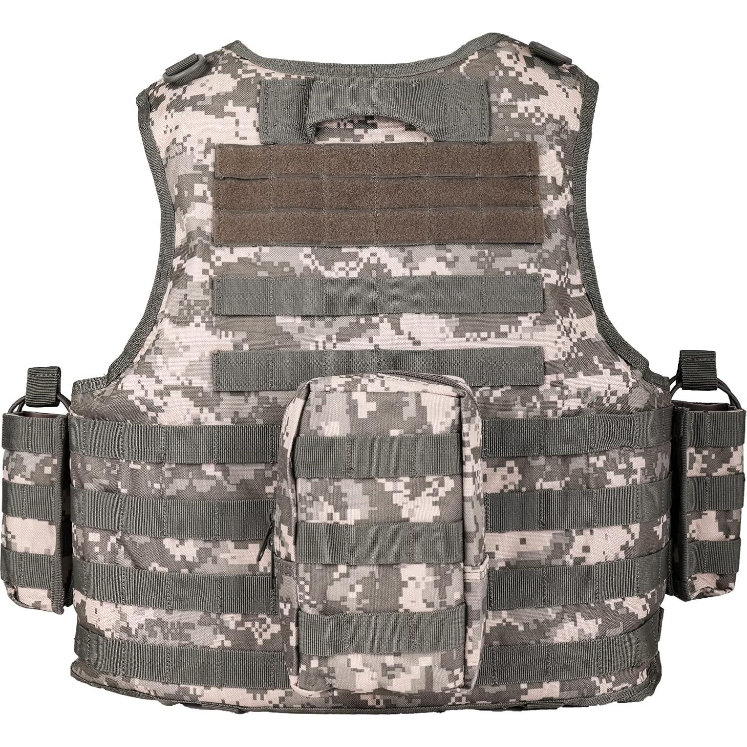 Chaleco Táctico Ajustable YAKEDA para Airsoft Negro 40