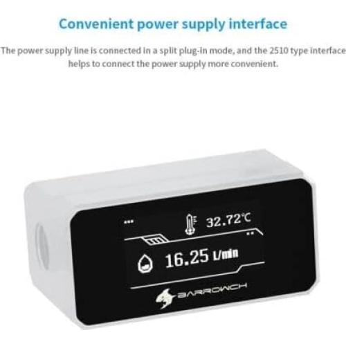 Pantalla OLED Barrowch FBFT07 Temperatura y Flujo Agua