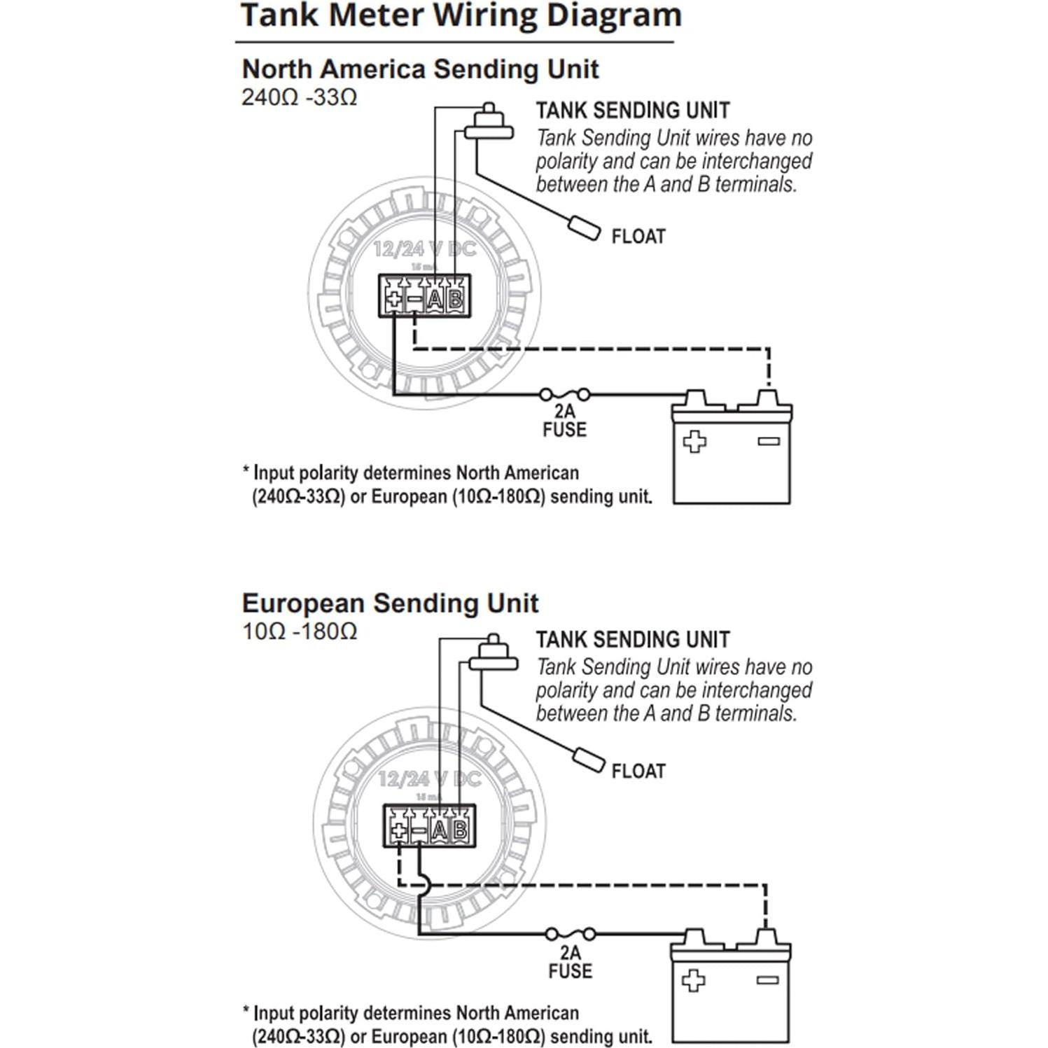 Medidor de Tanque Blue Sea Systems OLED 12V/24V Azul