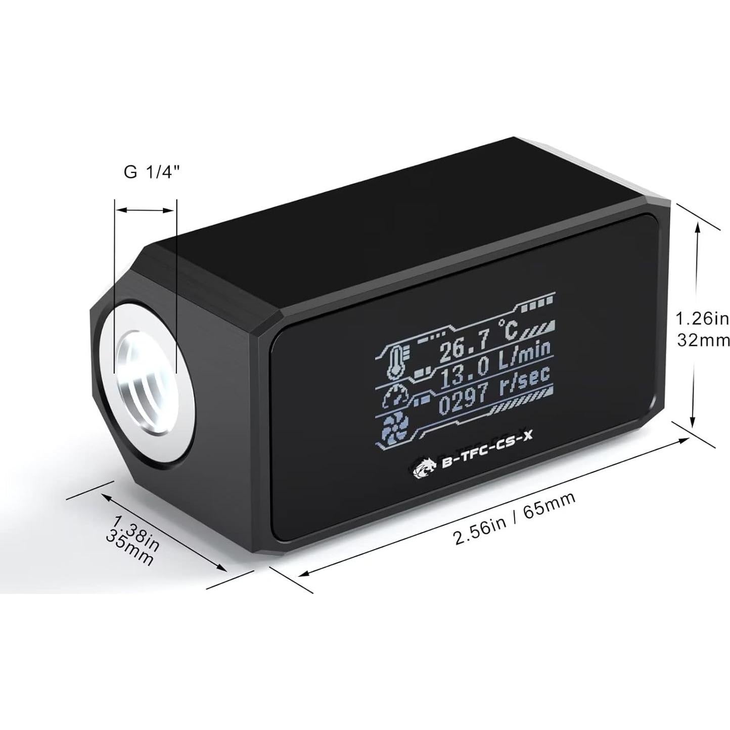 Termómetro de Flujo y Temperatura G1/4 OLED para PC