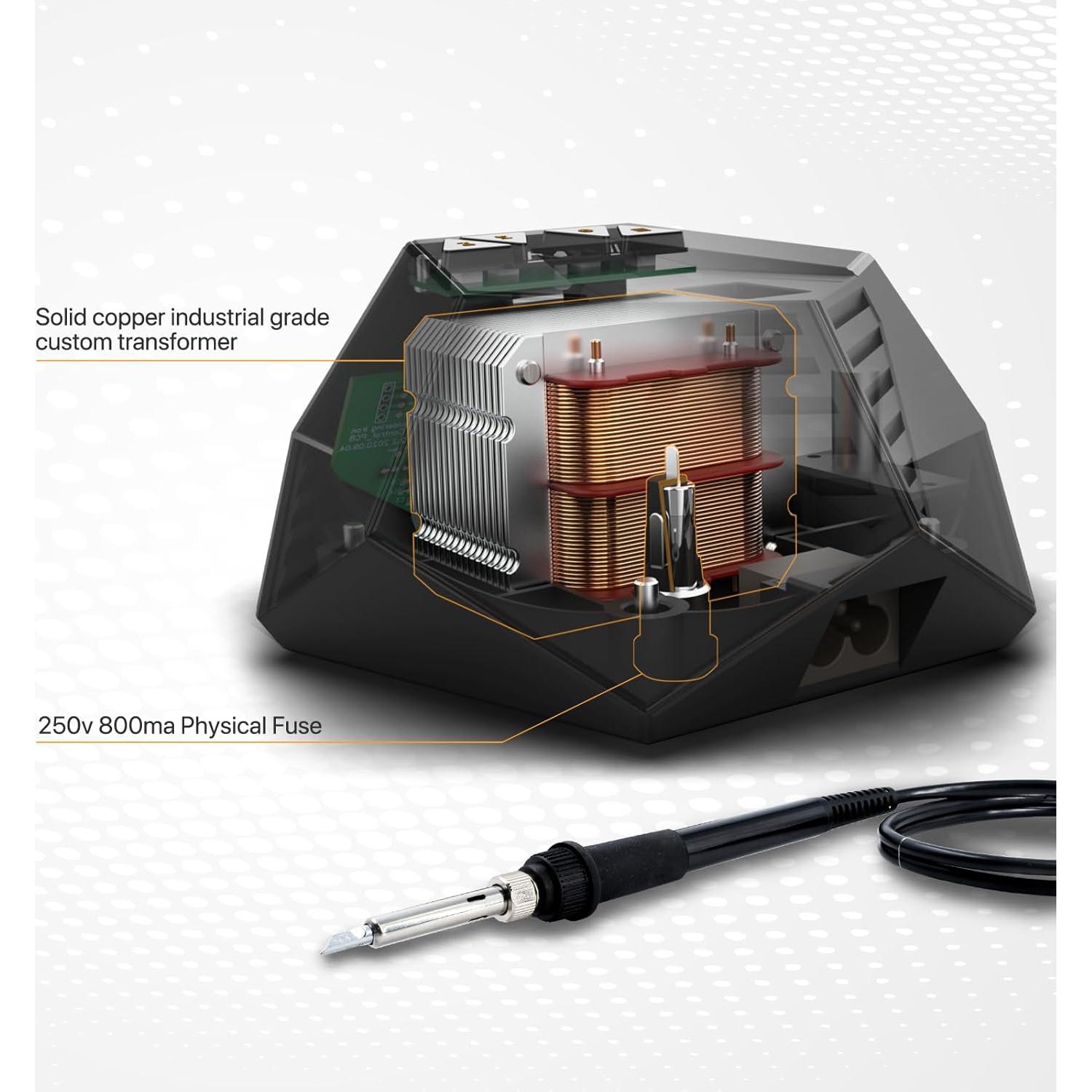 Estación de Soldadura KOTTO 60W con Pantalla OLED y Accesorios