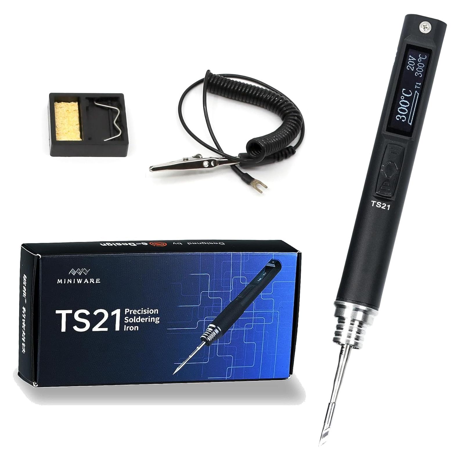 Kit de Soldador USB NovelLife TS21, Pantalla OLED, 100-450°C