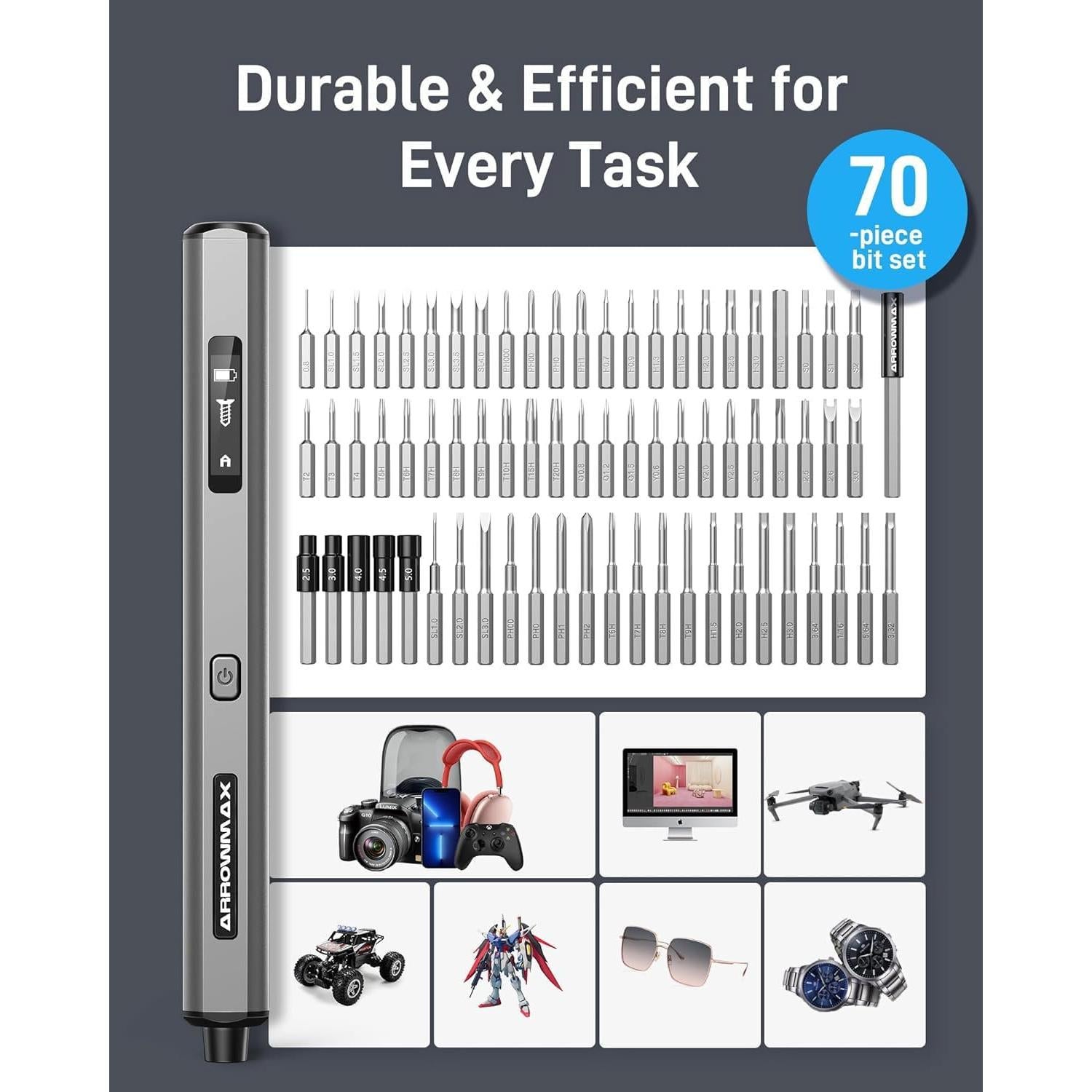 Destornillador Eléctrico AM ARROWMAX SES MAX 0.39 Nm Recargable