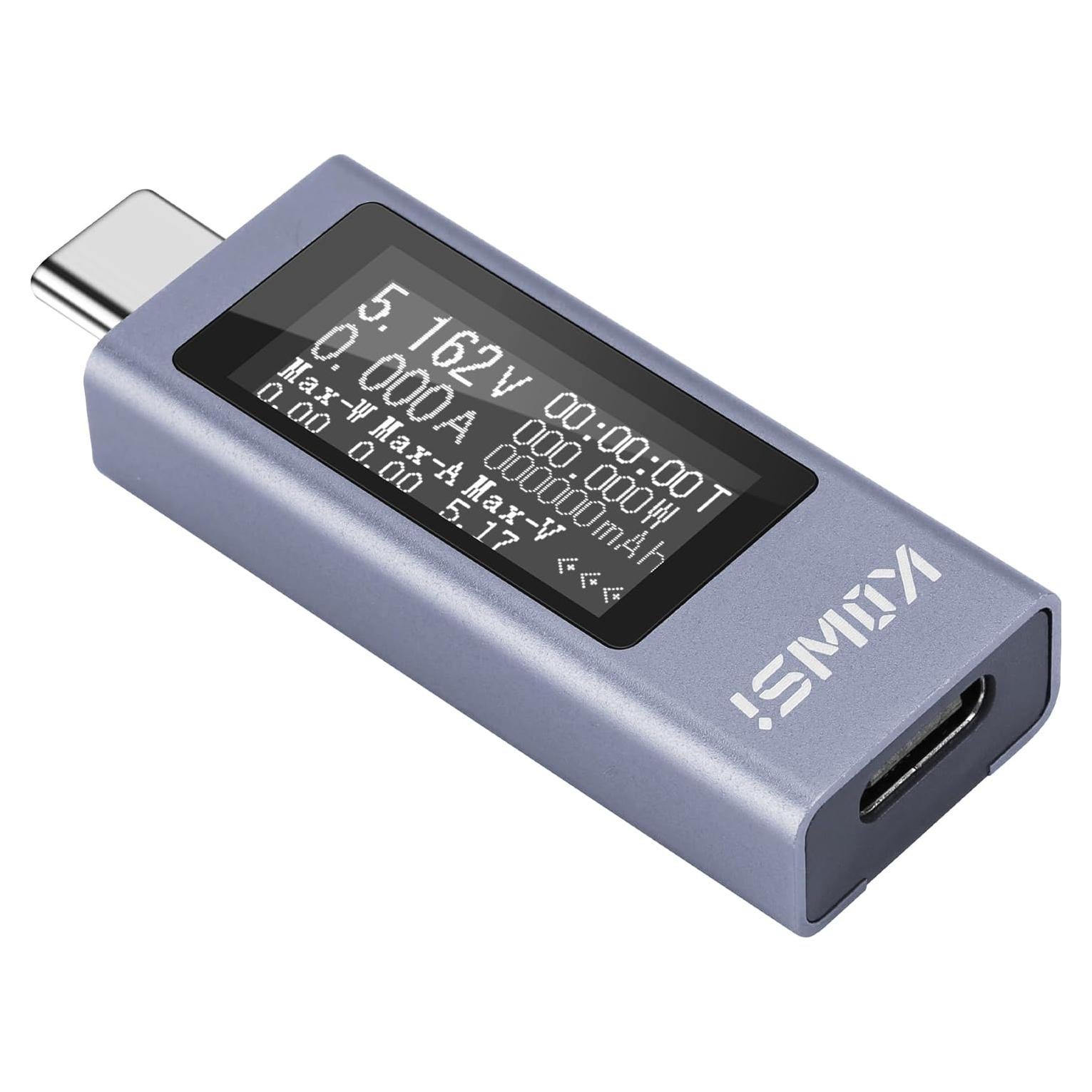 Medidor de Potencia Digital KOWSI KWS-2301C Type-C 4-30V 0-12A