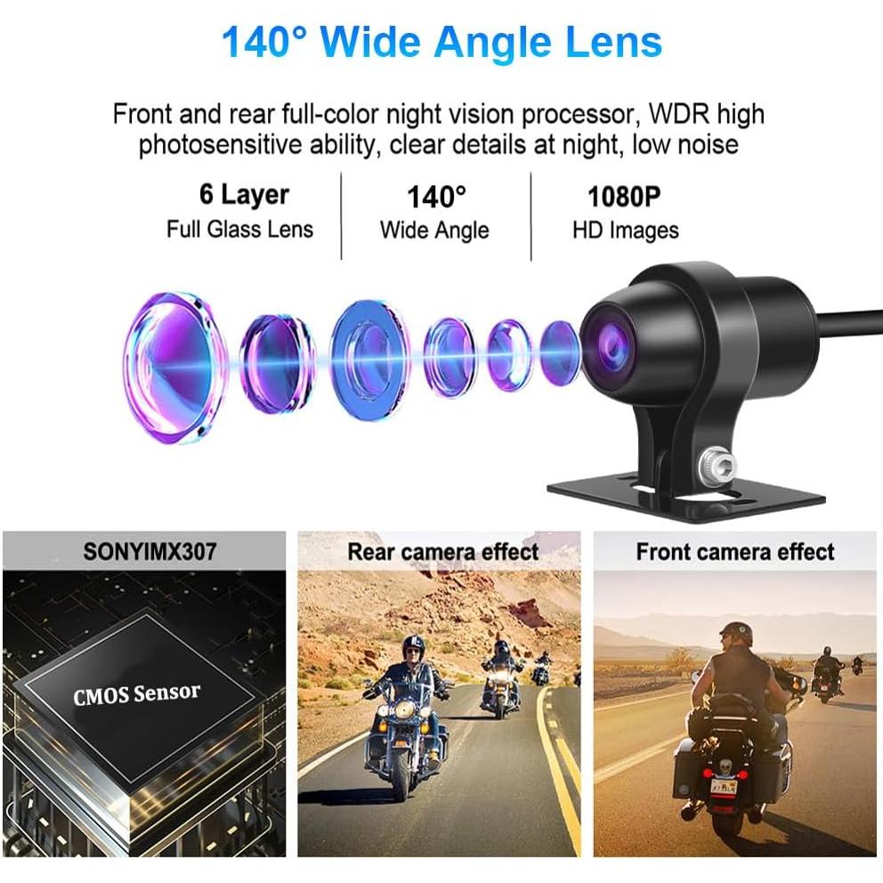 Cámara de Tablero WiFi VSYSTO 1080P con GPS y Sensores