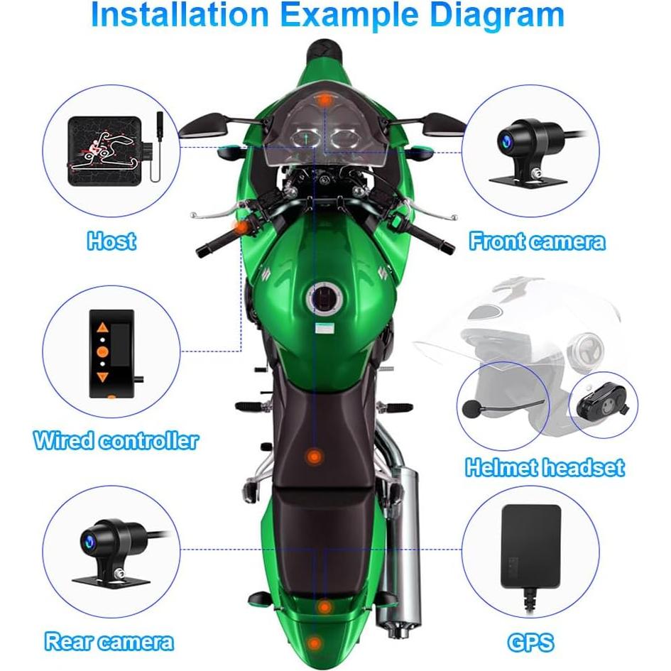 Cámara de Tablero WiFi VSYSTO 1080P con GPS y Sensores