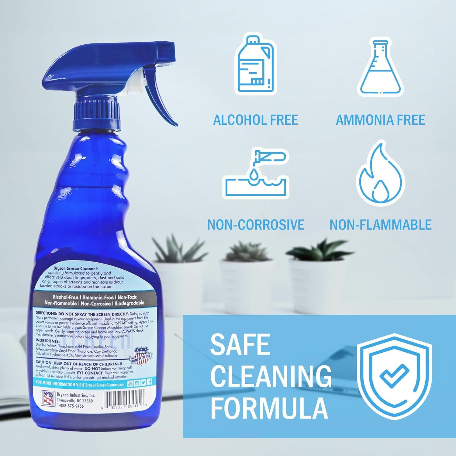 Kit de limpieza de pantalla Bryson 453g - Seguro para LED, LCD, OLED
