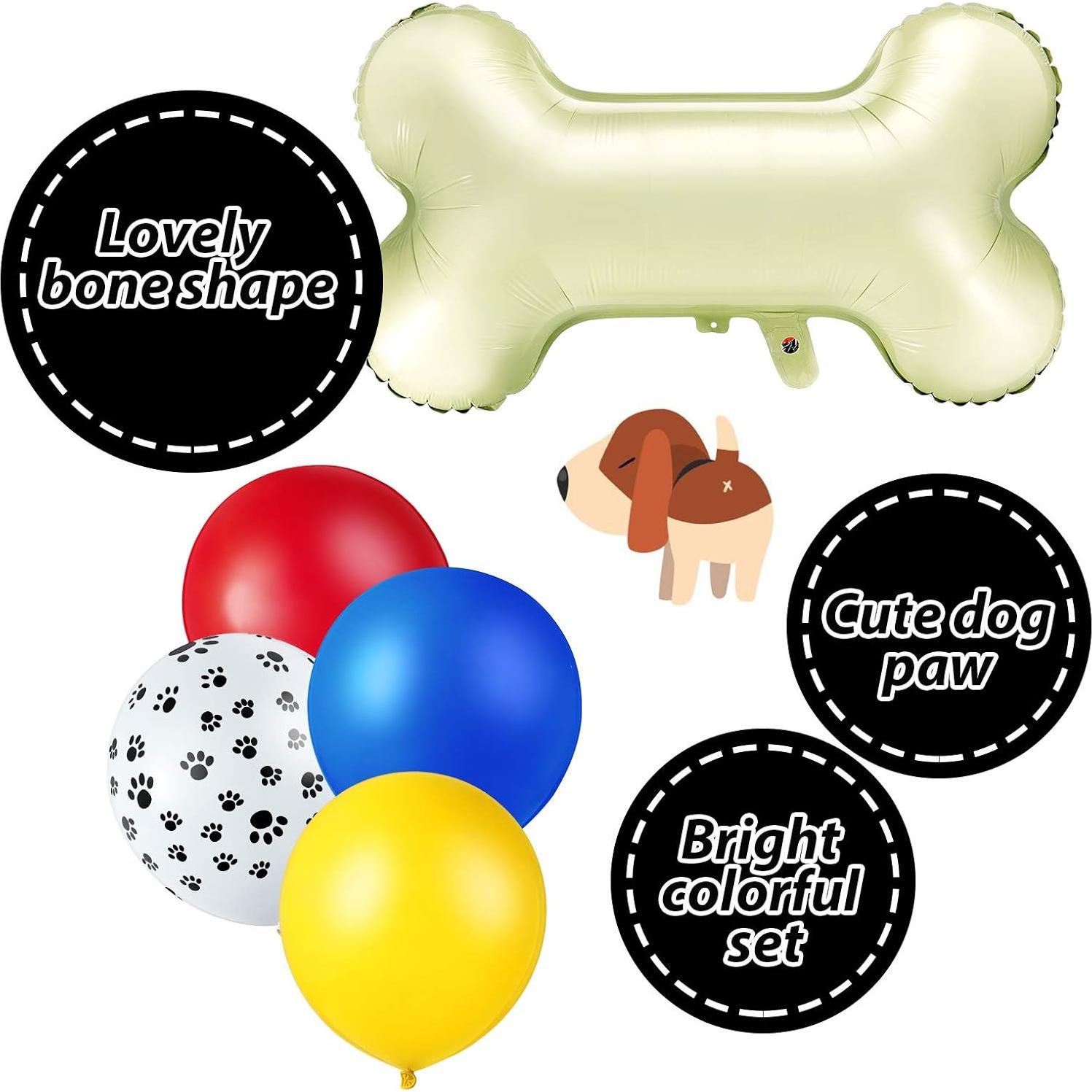 Kit de Globos de Fiesta de Perro Skylety 44 Piezas
