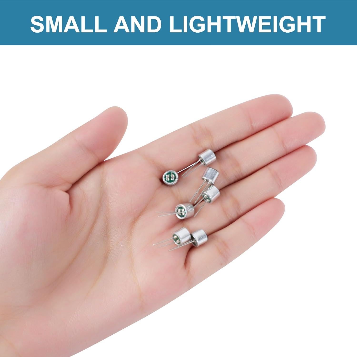 Micrófono Electret 6050 uxcell 30 Pcs 6x5mm para PCB