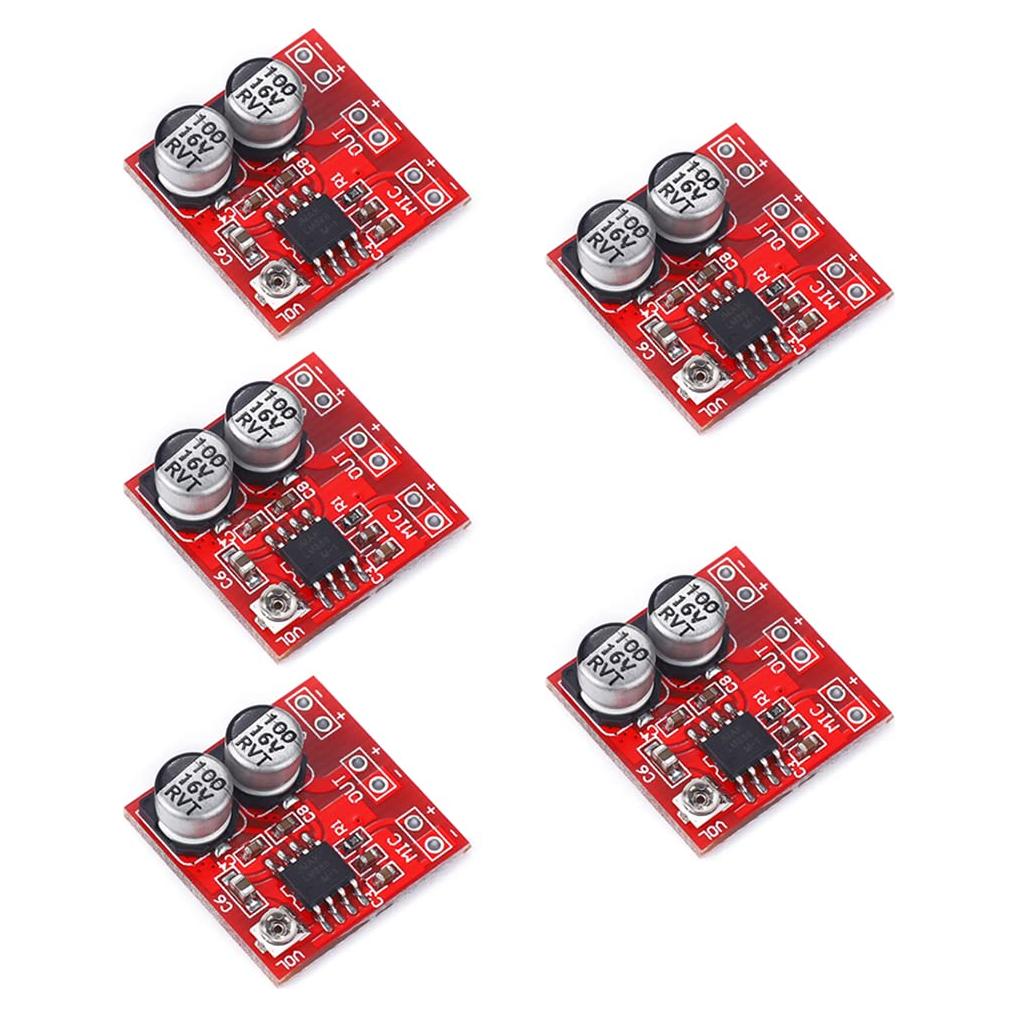5 Placas Amplificador Mini LM386 HiLetgo para Micrófono