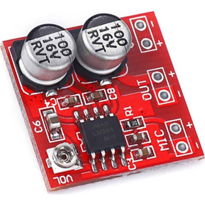 5 Placas Amplificador Mini LM386 HiLetgo para Micrófono