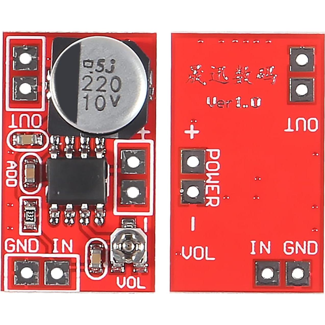 Amplificador Microfono Electret Alinan 5V-12V 750mW Ajustable